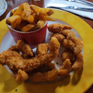 Fried Fish and Prawns Plate